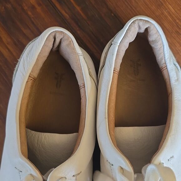 Frye Women’s Ivy Low Lace Sneakers‎ shoes in White Size 8 - Picture 4 of 9